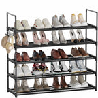 Shoe Rack - 5-Tier Shoe Organizer, Sturdy Shoe Storage Shelf, Perfect for Front Door Entrance, Closet & Entryway, Easy to Assemble, DIY Layering Options (L - 5 Tier) - size: 5 Tiers