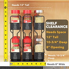 SpaceAid Pull Out Spice Rack Organizer for Cabinet, Heavy Duty Slide Out Seasoning Kitchen Organizer, Cabinet Organizer, with Labels, 7.7" W x10.75 D x10 H, 3 Drawers 2-Tier - style: Three 2"W Drawers, 2-Tier