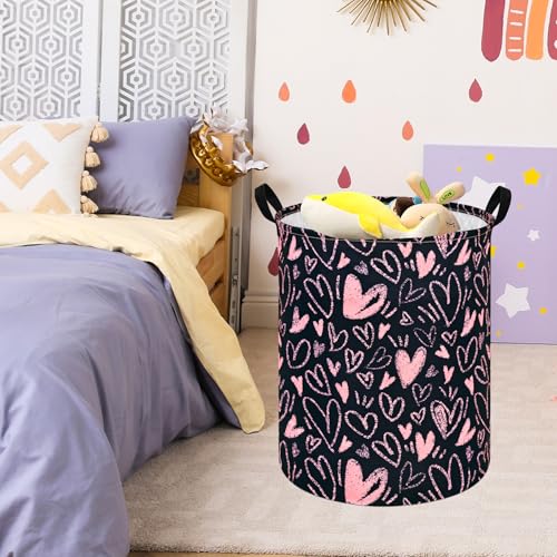 MAIZMZ Girls Room Storage Basket Decor Organizer Bins Kids Hamper Storage Bins Toy Box Women Laundry Basket Large Canvas Collapsible Chest for Home/Dorm/Kitchen/Pet/Office/Closet/Shelf/Gift Baskets - color: MR2025917002