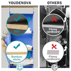 YOUDENOVA Hanging Closet Organizer, 6-Shelf Closet Hanging Storage Shelves, Blue - color: Blue