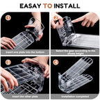 Neprock Shoe Slots Organizer for Closet,12 Pack Acrylic Shoe Stackers for A Pair of Shoes,3 Levels Adjustable Shoe rack storage Shoe Space Saver 50%(Clear,12 Pack) - size: 12 Pack