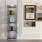 Nature's Rhythm 5-Tier Metal Storage Rack, Adjustable Garage Shelving Metal Shelving Unit(12.84 x 11.27 x 57.52inch, Black) - size: 5-Tier