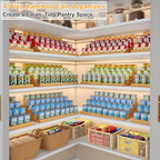 Expandable Bamboo Can Storage Rack, 4 Tier Adjustable Can Organizer for Pantry Holds Up to 32 Cans, Soda Can Dispenser, Canned Food Storage Display Shelf for Cabinet & Countertop (Patent Pending) - size: Standard