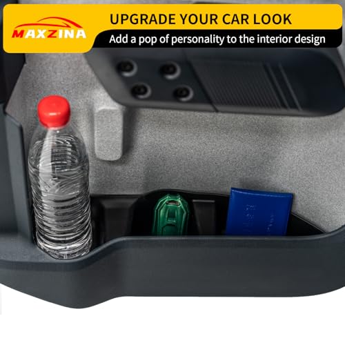 Door Side Storage Tray Compatible with 2022-2025 (Not fit 2026) Ford Maverick Side Door Storage Box Car Side Organizer Phone Pocket Silicone Front & Rear 4PCS Maverick Accessories (Black) - color: Black