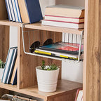 Simple Houseware 6PK Under Shelf Basket, White - size: 6 Pack