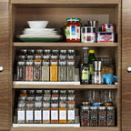 NETANY 24 Pcs Glass Spice Jars with Bamboo Lids, 4 oz Glass Jars with Minimalist Farmhouse Spice Labels Stickers, Collapsible Funnel, Seasoning Storage Bottles for Spice Rack, Cabinet, Drawer