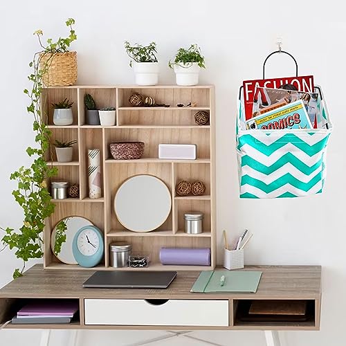 Wall-Hanging Storage Bags, Desktop Organizer Basket Cotton Linen Hanging Storage Basket for Kitchen,Bderoom,Living Room (#1 Streak) - color: #1 Streak
