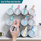 Design for Stanley 40 OZ & Large Bottles & Tumblers with Handle - Acrylic Water Bottle Organizer - Stackable Clear Wine Rack Cup Holder for Home Kitchen Pantry Shelf Countertop Cabinet, 3 Tier Hold 12 - size: 3 Tier for 12