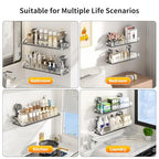 Shower Caddy Suction Cup,Detachable Bathroom Shower Organizer for Bathroom Storage, Wall Mounted Shower Shelves,Rustproof Shelf No Drilling Large Capacity Removable Rack 1 Pack Grey - color: Grey