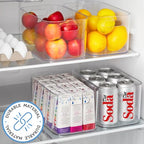 STORi Bliss 10" x 6" Open Clear Pantry Organizer Bin, Plastic Containers with Handle for Kitchen, Fridge, Cabinet, Closet, Bathrom, Undersink Storage Made in USA - style: Set of 1