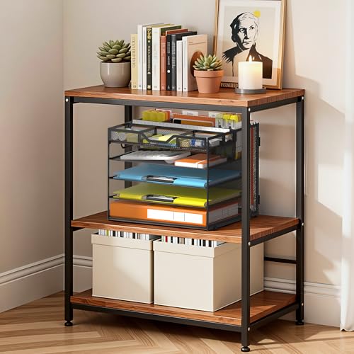 Docnest 5 Tier Letter Tray with Hanging File Organizer-Mesh Desk Organizer-Desktop Storage Box Built in Pen Holder and Handles, File Folder Holder for Mail Documents Office Supplies-Black - color: 5 Tier Hanging File Organizer-black