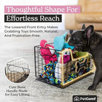Metal Dog Toy Basket for Dogs and Cats (15” x 10” x 9”) - Heavy-Duty Storage Bin Holds Pet Chew Toys, Bones, Ropes, Blankets, Towels, Treats - Large Dog Toy Box for Living Room Area Organization