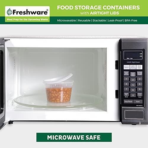 Freshware [240 Pack] 16 oz Food Storage Containers with Lids, Plastic Containers, Freezer Safe | Meal Prep | Stackable | Leakproof | BPA Free, Clear - size: 16 oz - 240-Sets