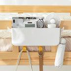 Bunk Bed Shelf, Kids Bunk Bed Caddy | Bedside Caddy for Dorm Bed Loft Bed Rail | Top Bunk Accessories (Yellow) - color: Yellow