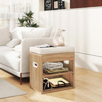 YMYNY Small Shoe Storage Bench with Cushion and Drawer, 2 Tier Adjustable Entryway Bench with Storage, Wooden Shoe Rack Bench for Entryway, Living Room, Hallway, Bedroom, Light Natural, HSC002R - color: Light Natural