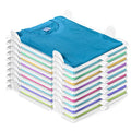 Accenter Tshirt Organizer for Clothes Storage, Stackable Closet Organizer with Easy Access, Shirt Folder Board, Sturdy and Durable, Clothes Folder 10-Pack - style: 10-Piece Set