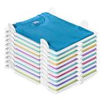 Accenter Tshirt Organizer for Clothes Storage, Stackable Closet Organizer with Easy Access, Shirt Folder Board, Sturdy and Durable, Clothes Folder 10-Pack - style: 10-Piece Set