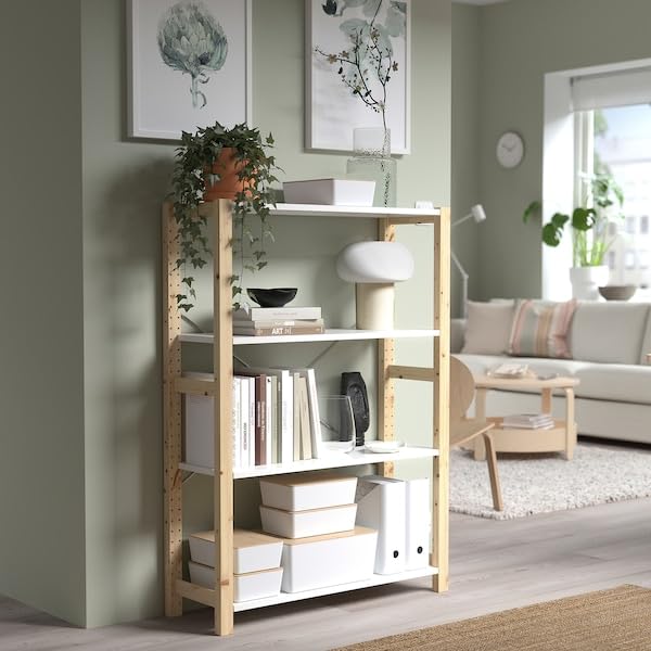 Lidded Storage Box with Bamboo Lid – White, 7x10¼x3¼, Stackable Organizer for Home, Office, or Bathroom