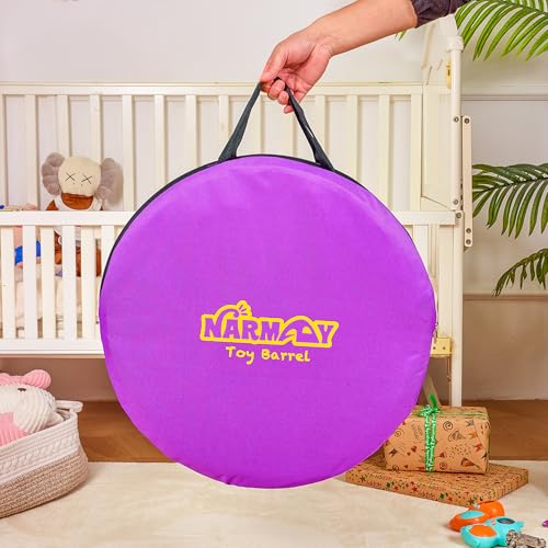 NARMAY Toy Barrel Pop-Up Toy Storage Bin, Large Collapsible Toy Bucket with Handles for Kids, All-in-One Toy Organizer for Boys and Girls - 20 x 23 Inch - size: 20 x 23 Inch