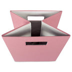 DII Poly-Cube Storage Collection Hard Sided, Collapsible Solid, Small, Rose - color: Rose, size: Small Square, 11x11x11"