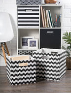 DII Poly-Cube Storage Collection Hard Sided, Collapsible Solid, Large, Black - color: Black, size: Large Square, 13x13x13"