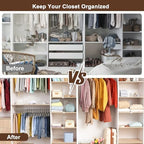 10 Pack Shelf Dividers, Adjustable Shelf Dividers for Closet Organization with Non-Slip Design, Clear Acrylic Shelf Dividers for Clothes, Handbags, Purses, Towels, Bookshelf in Home Organization - size: 10 Pcs