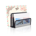 wishacc Desk Mail Organizer Small File Holders Letter Metal Mesh Document/Filing/Folders/Paper Organizer for Desktop