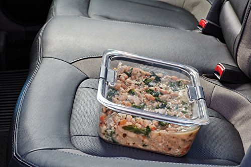 Rubbermaid Brilliance Food Storage Container, Large, 9.6 Cup | Clear | Pack of 2 - size: 9.6 Cup