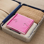 MAX Houser 6-Shelf Hanging Closet Organizer, Hanging Storage Shelves with 2 Sturdy Hooks Space-Saving for Bedroom, Foldable (Pink) - color: Pink