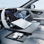 Portable Large Steering Wheel Tray Table for Car - Adjustable Laptop Holder Desk & Food Trays, Car Tray that Fits Over Steering Wheel Cover, Eating Food & Working, Driver Office Accessories - style: Car Laptop Desk