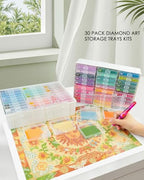 YBUTVY Diamond Art Trays with Lids, 30PCS Diamond Painting Trays with Lids ＆ Diamond Painting Storage, Diamond Painting Accessories for Diamond Art Beads (1 Pack) - size: 1 pack (30pcs)