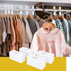 140 Pieces Rectangular Size Dividers, Clothing Hanger Dividers - Premium Clothing Rack Dividers for Exceptional Wardrobe Organization, Writable, by KUKLIPJIM