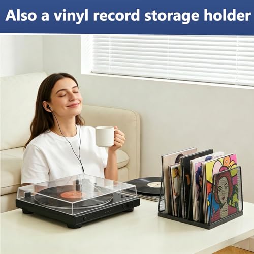 AUPSEN 5-Section File Organizer for Desk, Wood Mesh Desktop File Organizer, File Sorter Storage Rack, Vertical Folder Holder for Files, Magazines, Books (Black) - color: Black