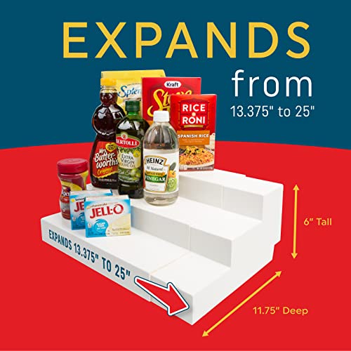 Dial Industries 3 Tier Adjustable Canned Goods Shelves for Kitchen Cabinet and Pantry Organization, Mega - size: Mega