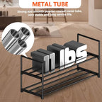 Hsscblet 2 Tier Metal Shoe Rack,Adjustable Shoe Shelf Storage Organizer,Stackable Boot & Shoe Storage,for Entryway,Hallway,Closet,Black - size: 2-Tier