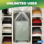 Storage Standard 6-Pack Large Clear Plastic Bags for Storage - Waterproof Extra Large Plastic Bags with Zip Ties, Heavy-Duty Cover for Luggage, Suitcases, Strollers & Travel Gear - 40 x 60 Inches - size: 40'' x 60''