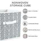 DII Non Woven Polyester Storage Bin, Polka Dot, French Blue & White, Small Set of 4 - color: French Blue & White, size: Small Set of 4, 11x11x11" Cube