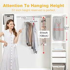 HOUSE DAY Space Saving Hangers for Clothes 6 Pack, Heavy Duty Hanger Organizer | 30 Lbs Capacity |, Metal Magic Hanger, Sturdy Multi Hangers, Closet Space Saver Closet Organizers and Storage - size: 6 Pack