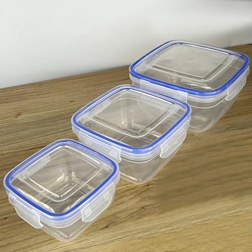 ARSUK Food Storage Containers with Airtight Lids - Reusable Plastic Containers Sets - BPA-Free Stackable Kitchen Storage for Meal Prep & Snacks - Microwavable & Dishwasher Safe (4 PCS) - color: 4 PCS