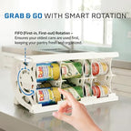 Shelf Reliance Cansolidator Cupboard - 1-Pack Can Organizer for Pantry, Stackable Soda Can Storage for Kitchen, Holds 20 Cans of Food or Soda - size: 1 Pack, style: 20 Soup Can