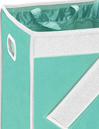 Simple Houseware Double Laundry Hamper with Lid and Removable Bags, Turquoise - color: Turquoise