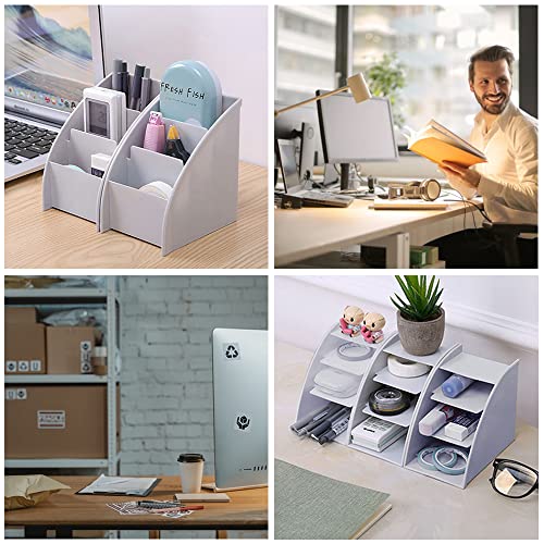 Desk Organizer Trapezoid Remote Control Holder Creative Tabletop Organizer for Study Office Living Room Dresser
