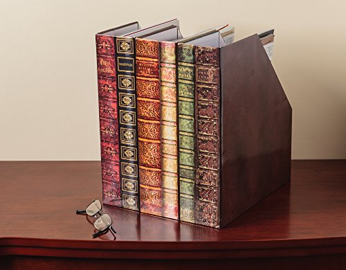 The Paragon Magazine Holders - Set of 3, Decorative Organizer File Boxes