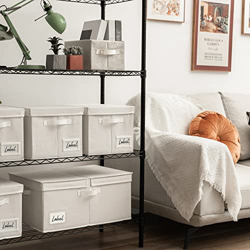 GRANNY SAYS Large Storage Bins with Lids, Decorative Storage Boxes with Double-Lids, Extra Large 63L Closet Organizer for Clothes, Toy Storage Chest, Ivory, 1-Pack - color: Ivory, size: Extra Large - 1 Pack