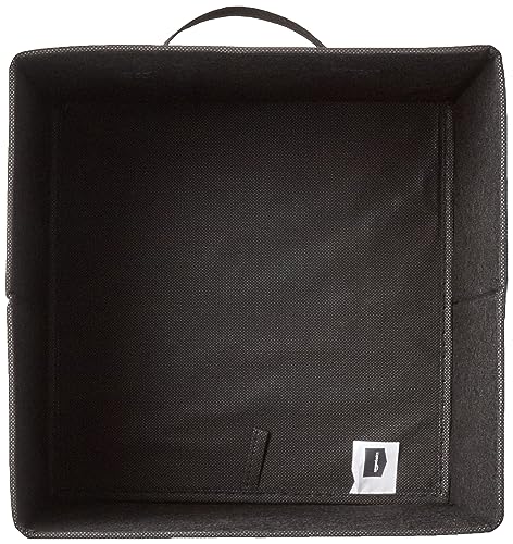 Amazon Basics Collapsible Fabric Storage Cube Bins Organizer with Handles, Organization Containers, Multifunctional, 13" x 13" x 13", Black, 6-Pack - color: Black, size: 13"x13"x13"