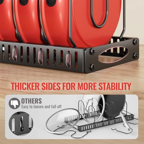 31 Inch Pot Rack Wall Mounted，3 in 1 Pots and Pans Organizer with 2 tier Kitchen Racks & Pot Lid Organizer Holder and 20 Hooks,Heavy Duty Hanging Pot Hanger for Kitchen Cookware, Utensils, Black - style: with Pot Lid Holder