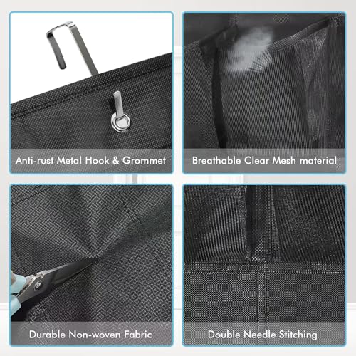 Over the Door Shoe Organizer 24 Extra Large Pockets Hanging Shoe Rack Holder for Closet Storage Hanging Shoe Organizer