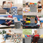 80L Waterproof Laundry Hamper in Family Leather Handle Laundry Basket in Dormitory Collapsible Laundry Bag in Nursery (91-Satisfied laundry hampers) - color: 91-Satisfied laundry hampers