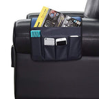Wanty Velvet Sofa Couch Chair Armrest Soft Caddy Organizer Holder for Remote Control, Cell Phone, Book, Pencil (Blue) - color: Blue