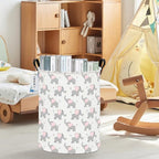 Round Waterproof Laundry Basket,Laundry Hampers with Handle,Gift Basket,Suitable for Children's Room and Toy Storage (Elephant calf) - color: Round Elephant calf